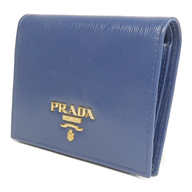 PRADA 牛皮皮革Wallet金扣長錢包-2