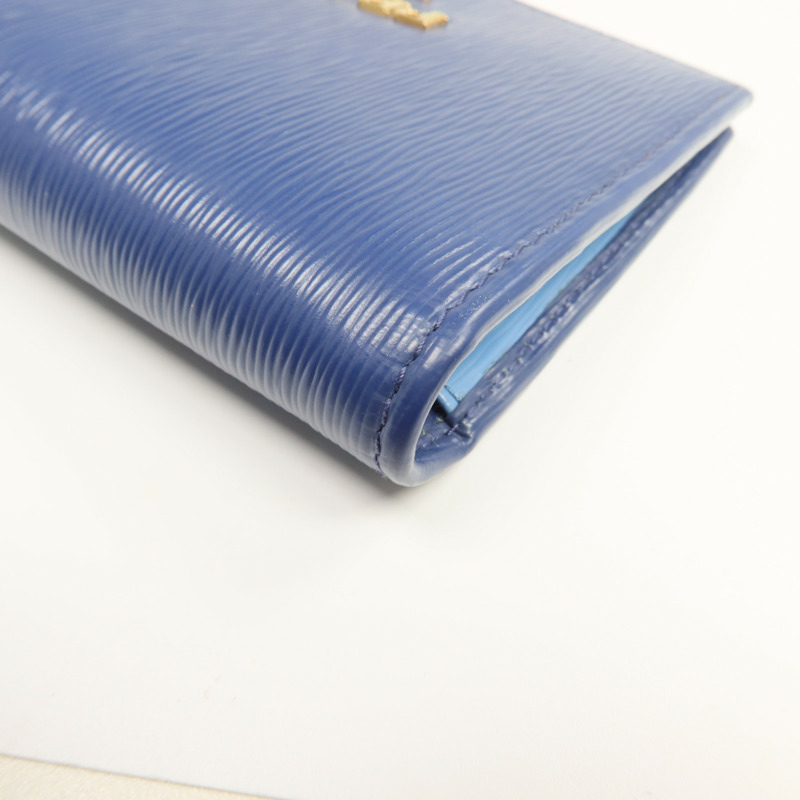 PRADA 牛皮皮革Wallet金扣長錢包-13