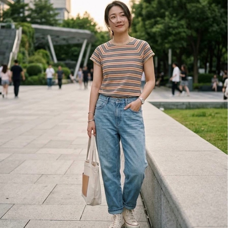 BURBERRY GOLF 經典款橫條上衣-0