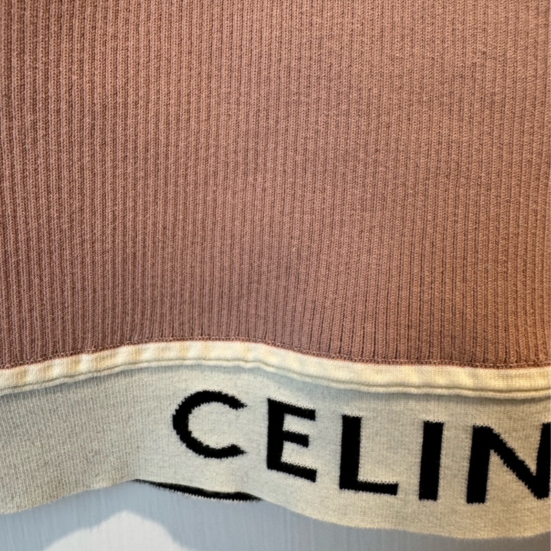 celine藕粉色黑字母背心 水水必備❤️‍🔥-15