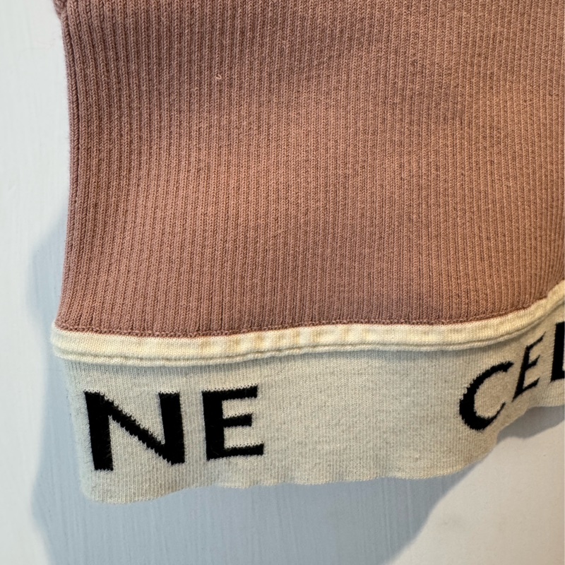 celine藕粉色黑字母背心 水水必備❤️‍🔥-18