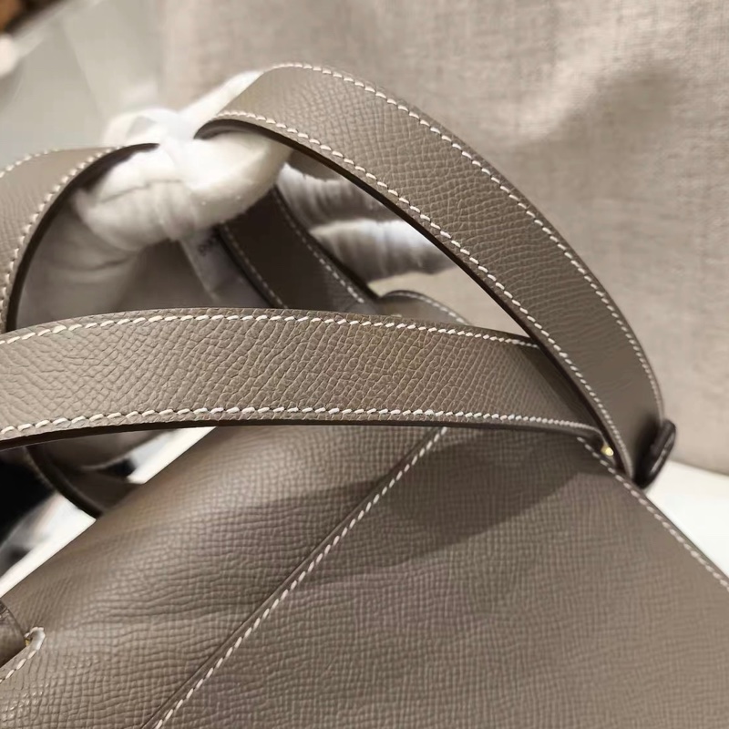 🌈Hermes🧡Mini Della🧡大象灰金扣🌟98.5新🌟Epsom皮🌟minidella🌟della🌟愛馬仕🌟-6