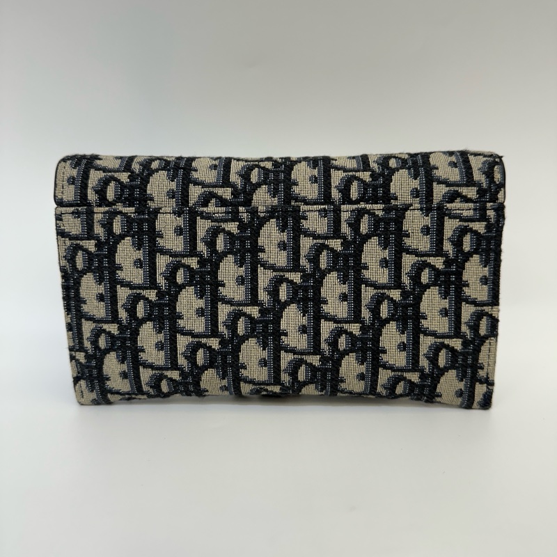 Dior 藍緹花布Saddle woc-3