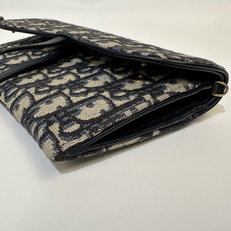 Dior 藍緹花布Saddle woc-7