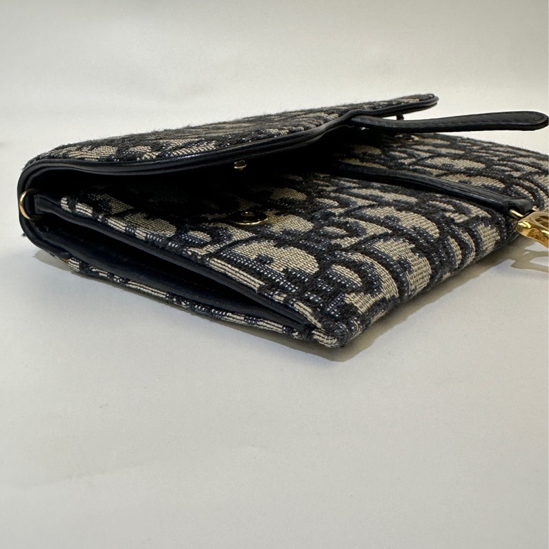 Dior 藍緹花布Saddle woc-8