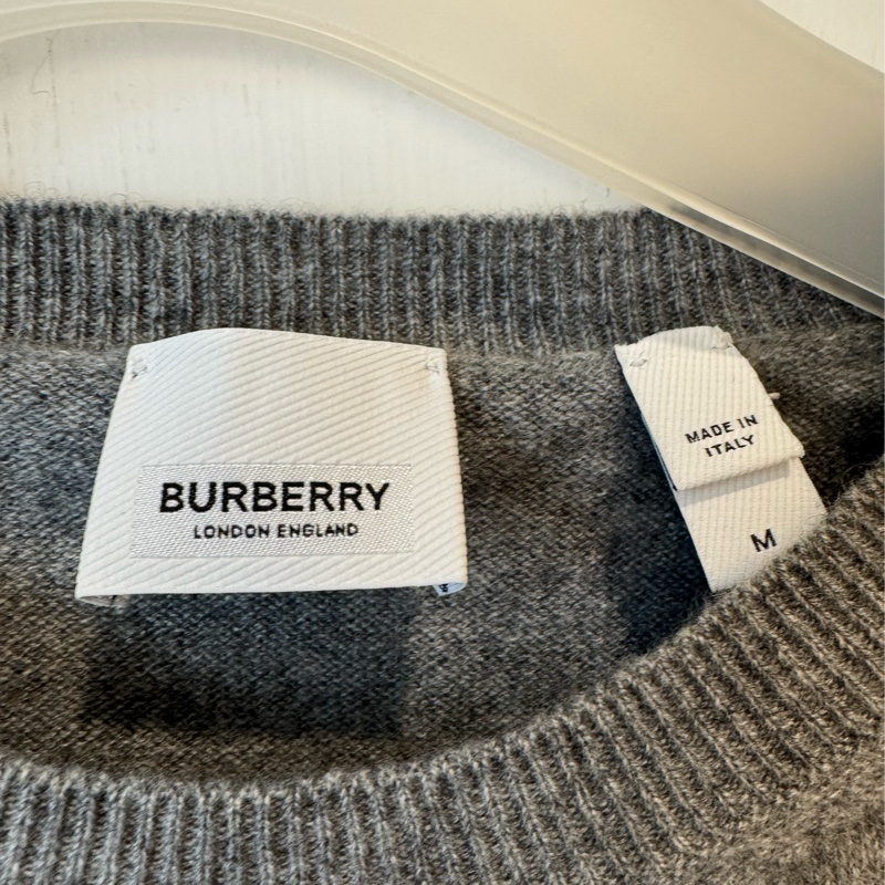 Burberry 灰色山羊絨短袖上衣 ❤️‍🔥-1