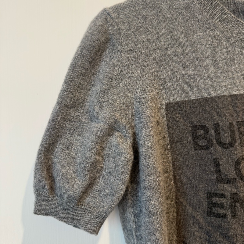 Burberry 灰色山羊絨短袖上衣 ❤️‍🔥-2