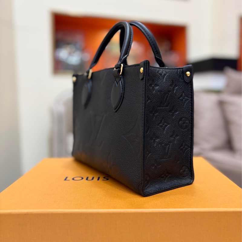 Lv 路易威登 黑色 全皮 onthego小號-2