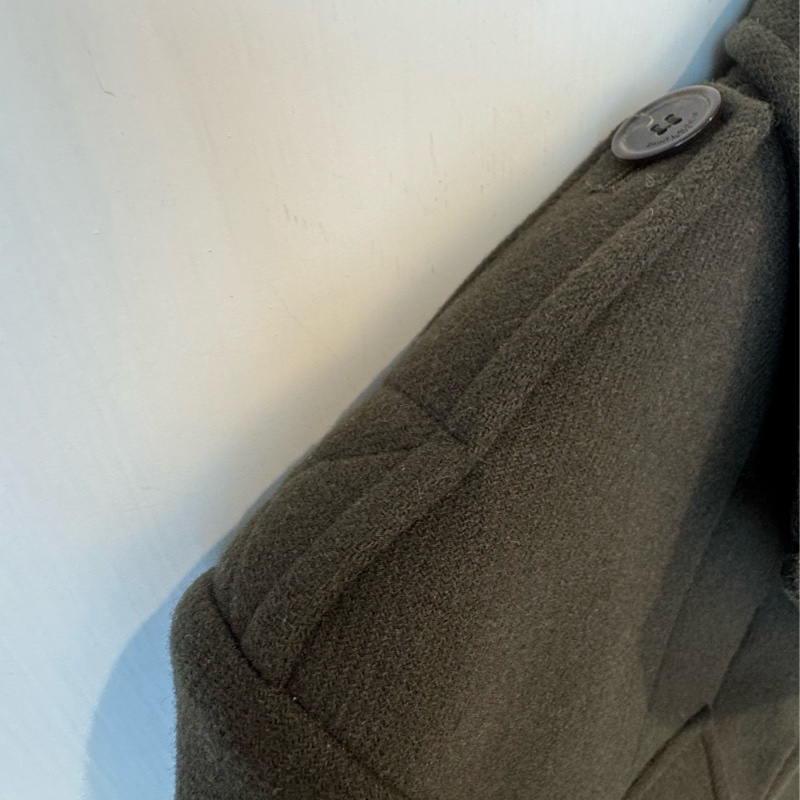 Ysl墨綠色短版西裝外套-4