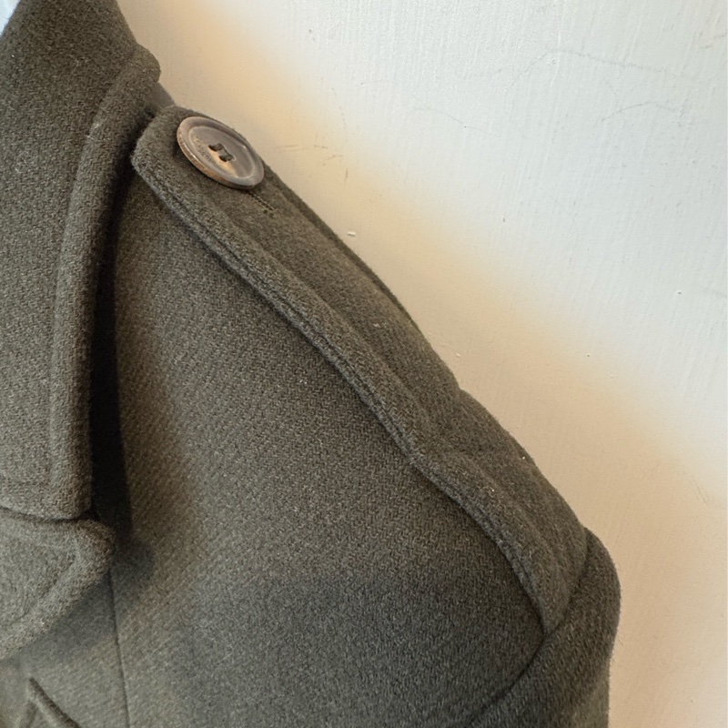 Ysl墨綠色短版西裝外套-5