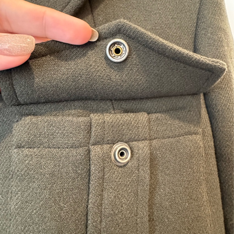 Ysl墨綠色短版西裝外套-12