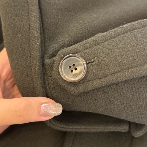 Ysl墨綠色短版西裝外套-21
