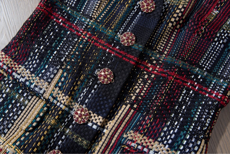 ❤️ CHANEL彩色格紋粗花呢馬甲復古-2