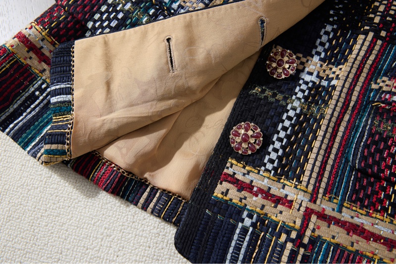 ❤️ CHANEL彩色格紋粗花呢馬甲復古-4