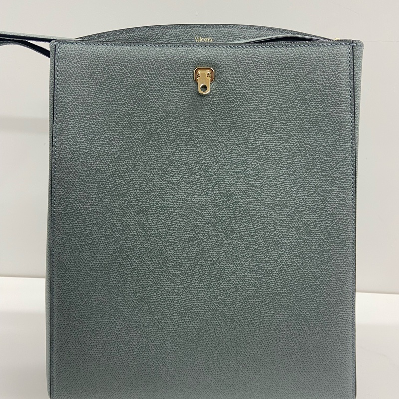 全新 Valextra水桶 brera shoulder bag 水桶包 霧霾藍-0