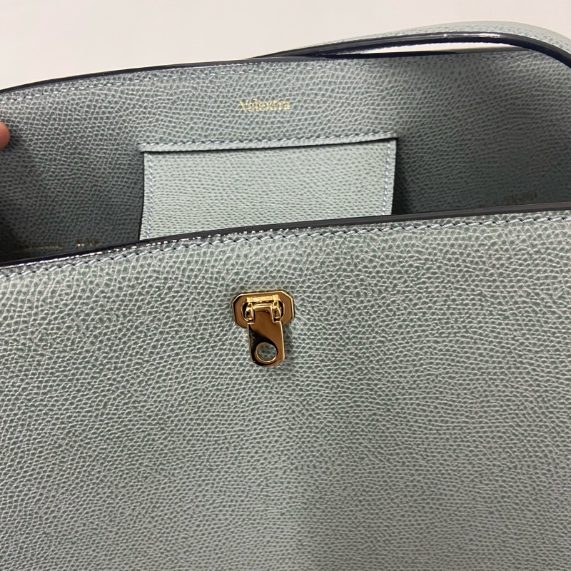 全新 Valextra水桶 brera shoulder bag 水桶包 霧霾藍-2