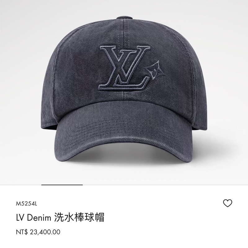 Louis Vuitton LV 深灰老帽 / 棒球帽 L號-8