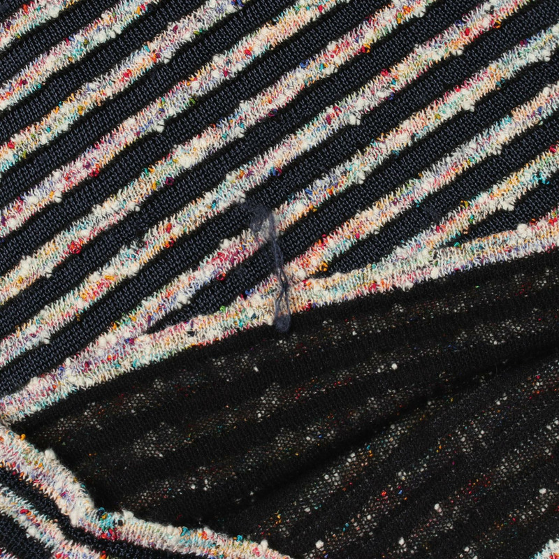 香奈兒斜紋軟呢洋裝 P41306K03063 人造絲棉尼龍混紡 藏青色 多色 #36 二手女裝-5