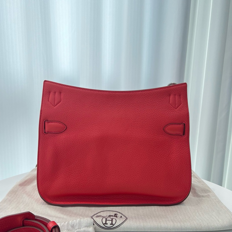 愛馬仕/Hermes 吉普賽31 杜鵑紅 X刻 閒置新-4