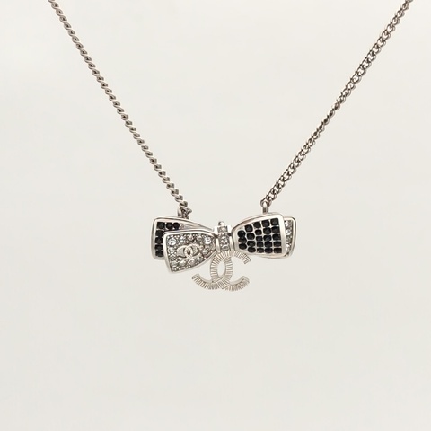 CHANEL 合金蝴蝶結項鏈