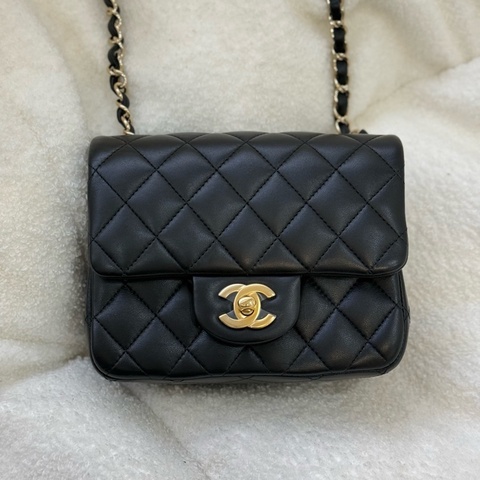 （香港購證🇭🇰全配）Chanel 經典黑金方胖子 ✨膠膜未撕