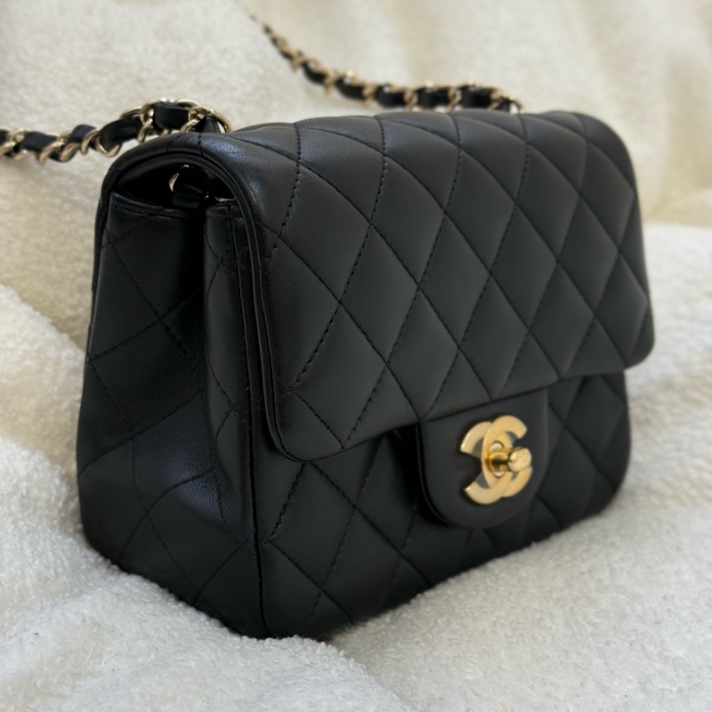 （香港購證🇭🇰全配）Chanel 經典黑金方胖子 ✨膠膜未撕-3