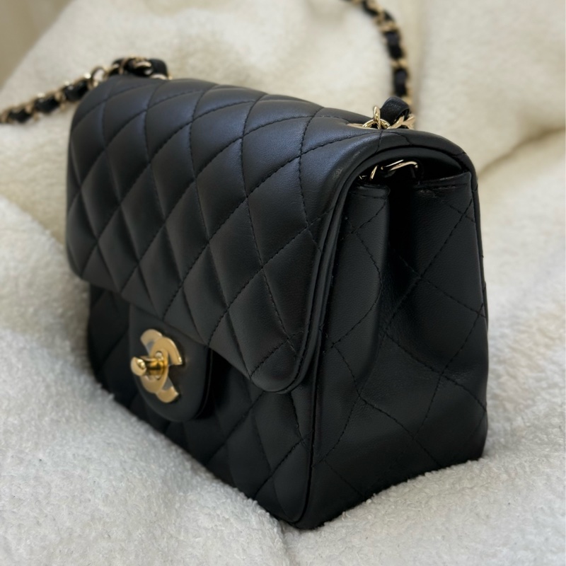 （香港購證🇭🇰全配）Chanel 經典黑金方胖子 ✨膠膜未撕-4