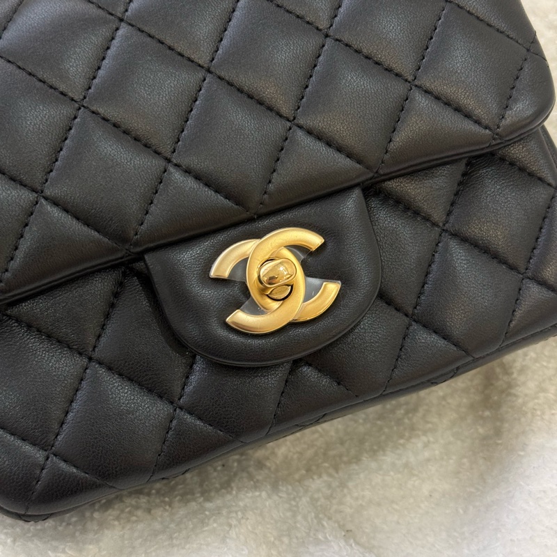 （香港購證🇭🇰全配）Chanel 經典黑金方胖子 ✨膠膜未撕-5