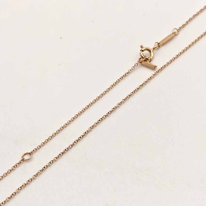 TIFFANY&CO TiffanyT微笑項鏈小號18K玫瑰金-3