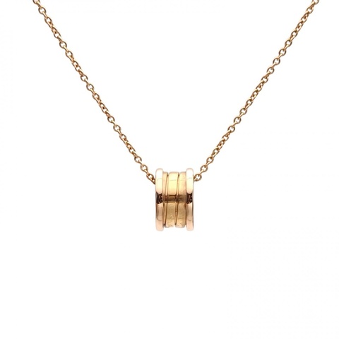 BVLGARI B.ZERO1彈簧項鏈三環扣18K玫瑰金