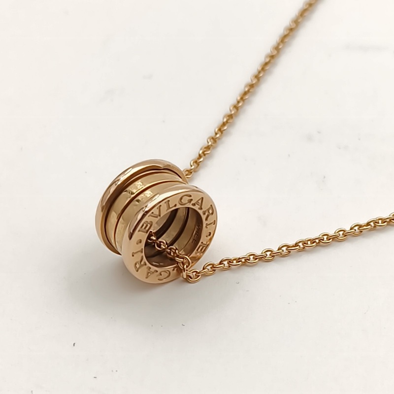 BVLGARI B.ZERO1彈簧項鏈三環扣18K玫瑰金-2