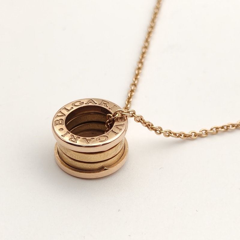 BVLGARI B.ZERO1彈簧項鏈三環扣18K玫瑰金-3
