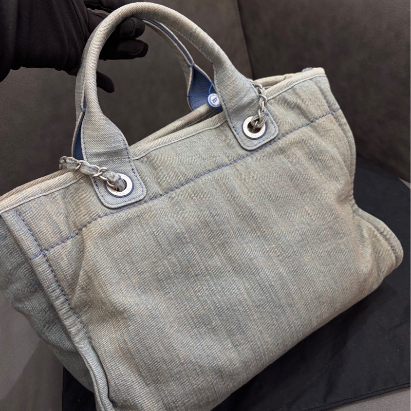 Chanel香奈兒 23ss 牛仔沙灘包 中號-2