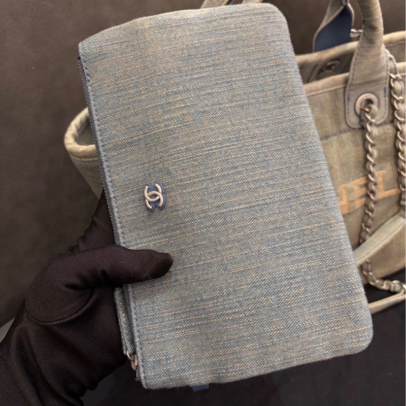 Chanel香奈兒 23ss 牛仔沙灘包 中號-9