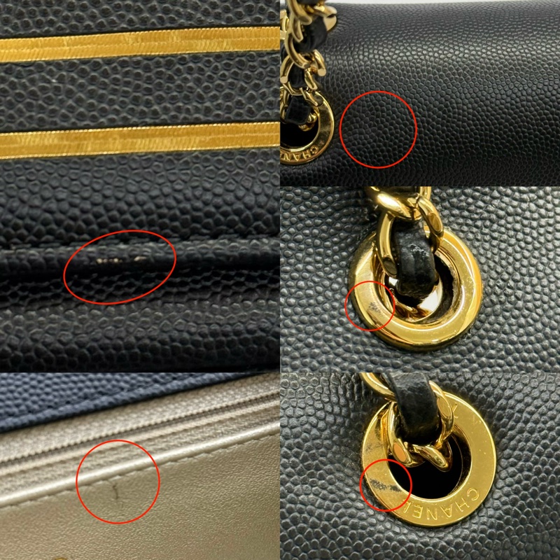 CHANEL 香奈兒 黑色荔枝紋牛皮肩背斜背包 （無卡）-7