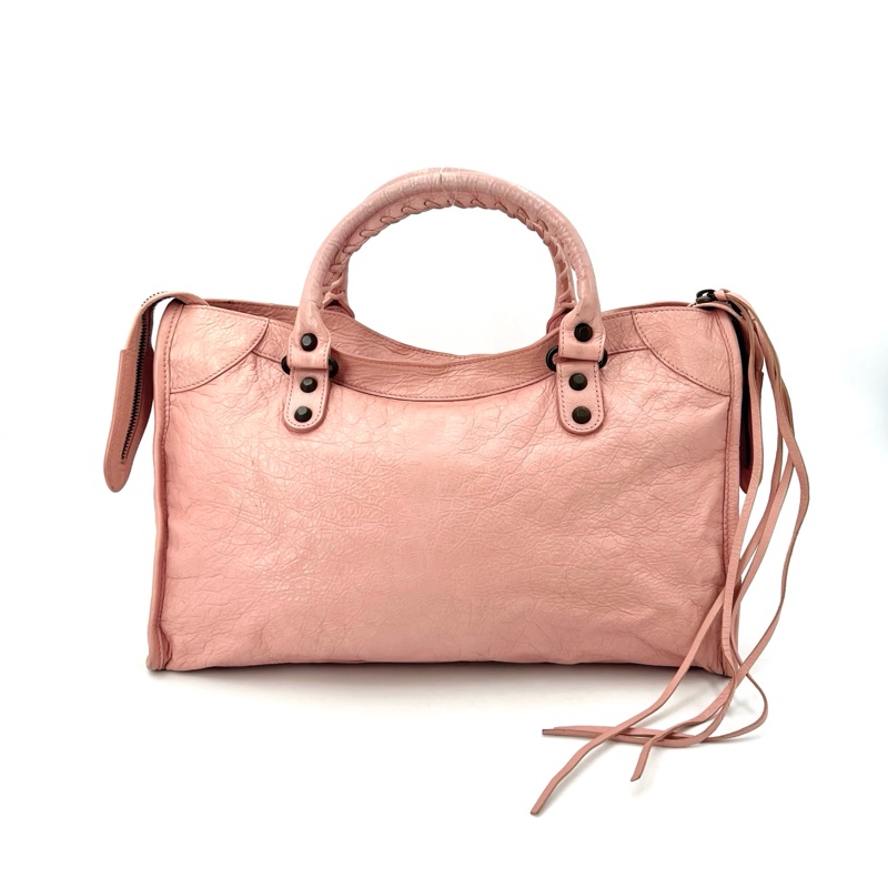 Balenciaga 巴黎世家 city 中號機車 粉-3