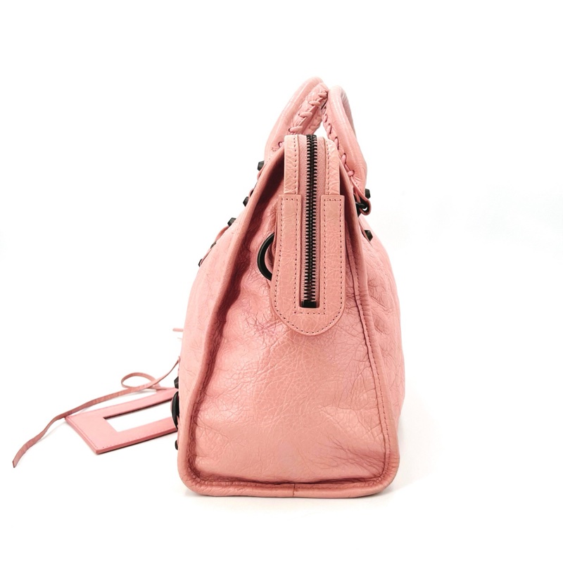 Balenciaga 巴黎世家 city 中號機車 粉-4