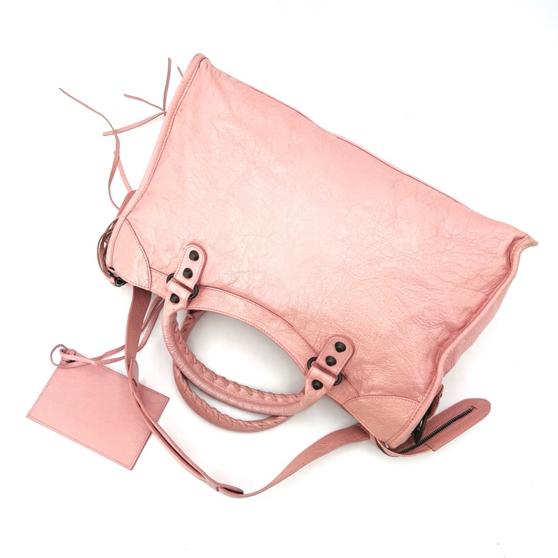 Balenciaga 巴黎世家 city 中號機車 粉-7