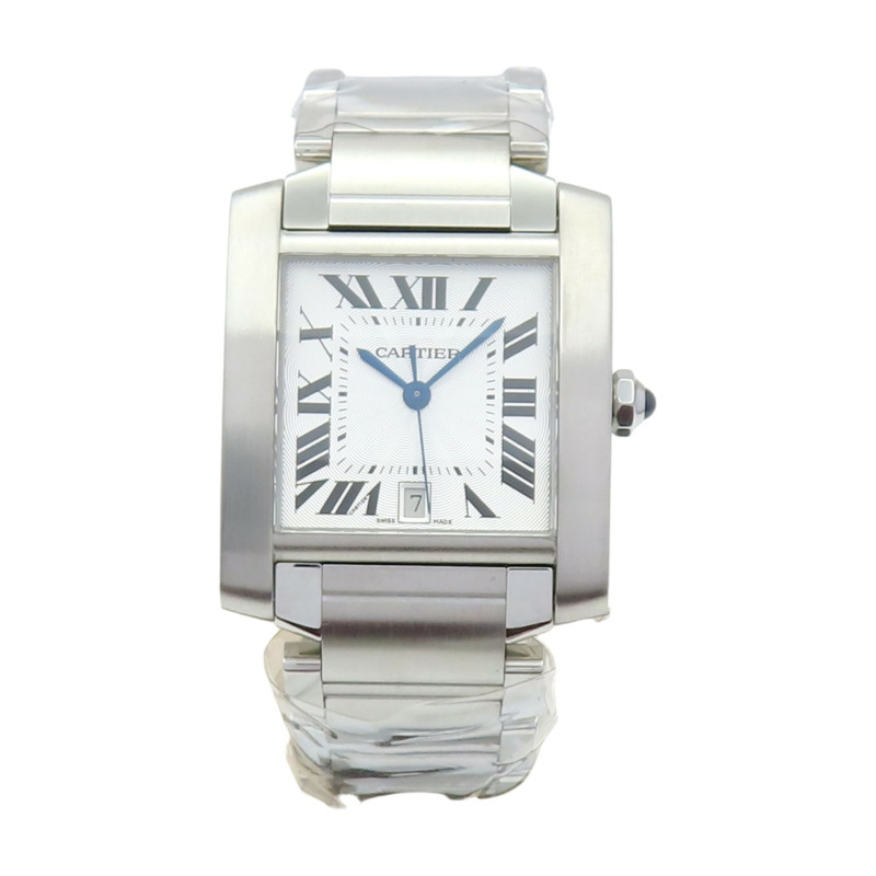 銀色錶面 不鏽鋼 Tank Francaise 自動上鍊機械錶 腕表【Cartier 卡地亞】 W51002Q3-1
