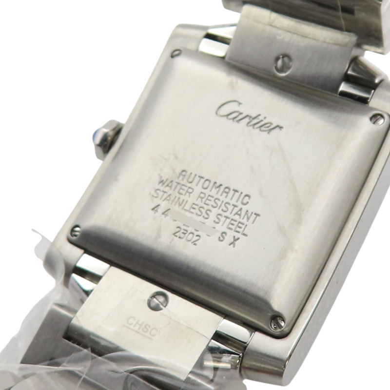 銀色錶面 不鏽鋼 Tank Francaise 自動上鍊機械錶 腕表【Cartier 卡地亞】 W51002Q3-6