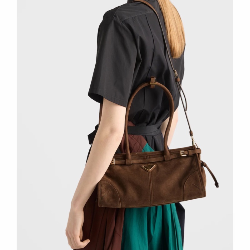 Prada 女士 Prada Bonnie 中號手提包均碼碼中號、32cm*12cm*15.5cm-6