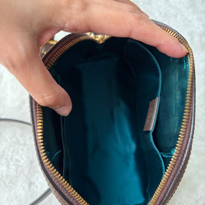 Gucci Ophidia GG Small 經典紅綠織帶貝殼包 / 斜背包 二手有使用痕跡 保證正品-16