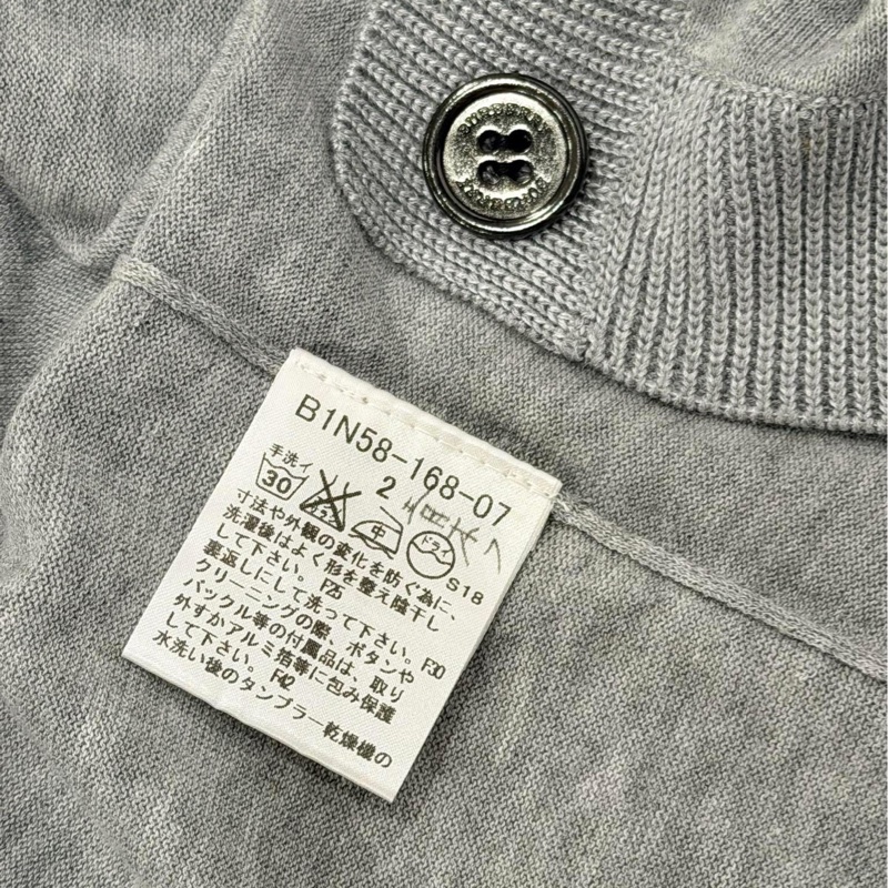 BURBERRY 倫敦 短袖開襟戰馬外套 灰色-9