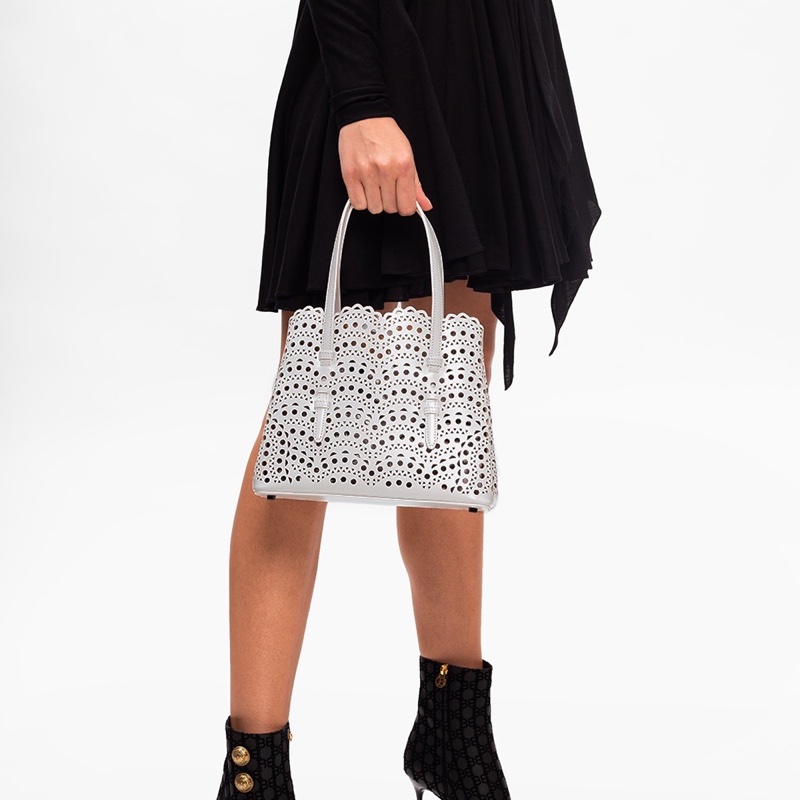 Alaia 女士 MINA 25 TOTE單肩包均碼碼25cm*12cm*20cm-4