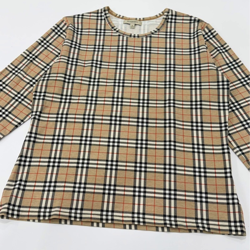 BURBERRY 倫敦 經典格紋長袖上衣-4
