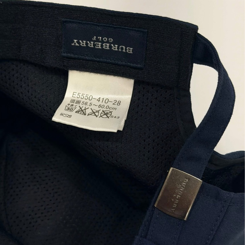 BURBERRY GOLF 深藍字母軍帽-9