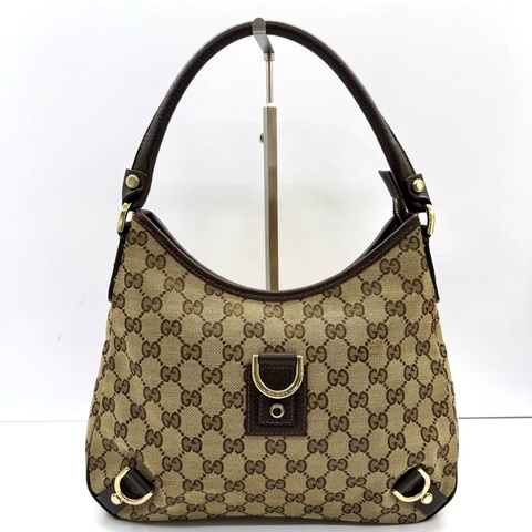 GUCCI 古馳 緹花帆布Abbey肩背包 130738