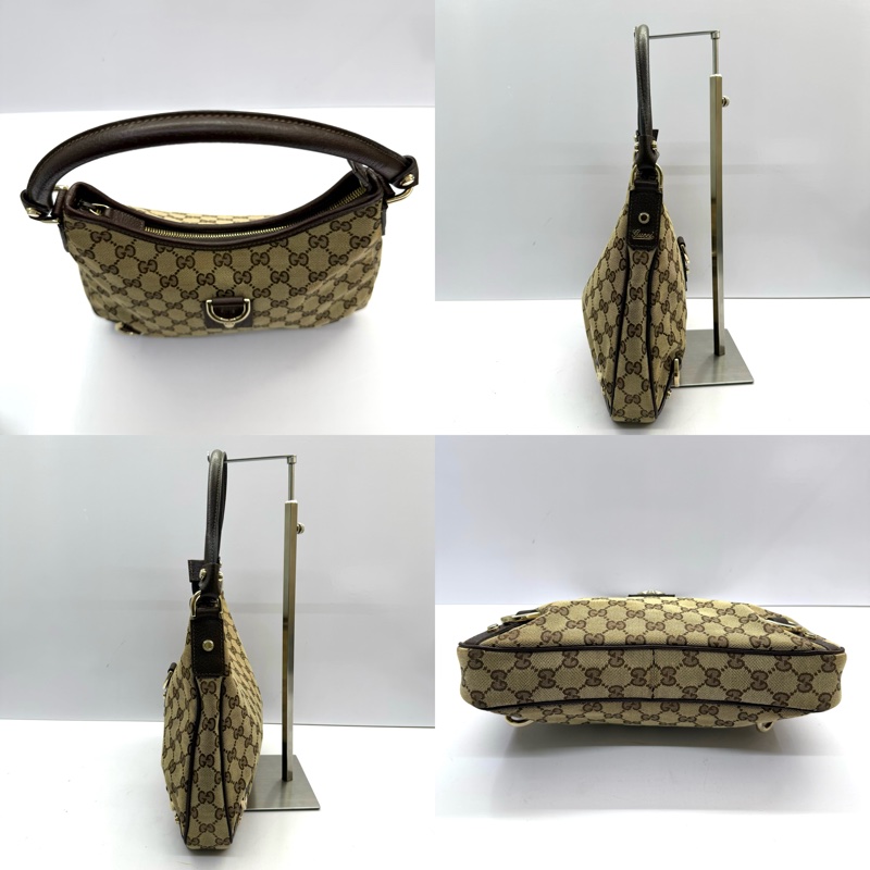 GUCCI 古馳 緹花帆布Abbey肩背包 130738-3