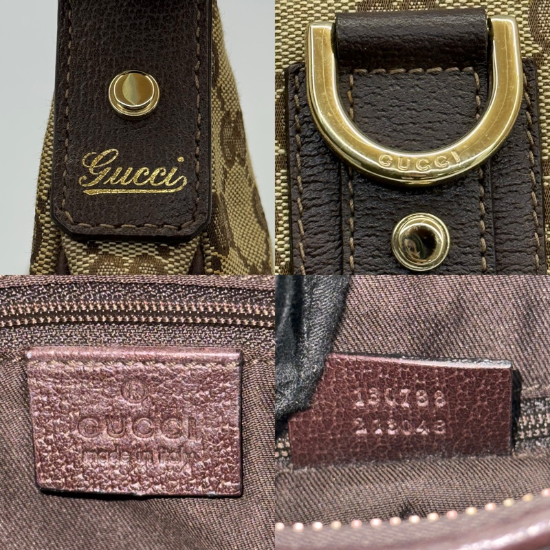 GUCCI 古馳 緹花帆布Abbey肩背包 130738-6