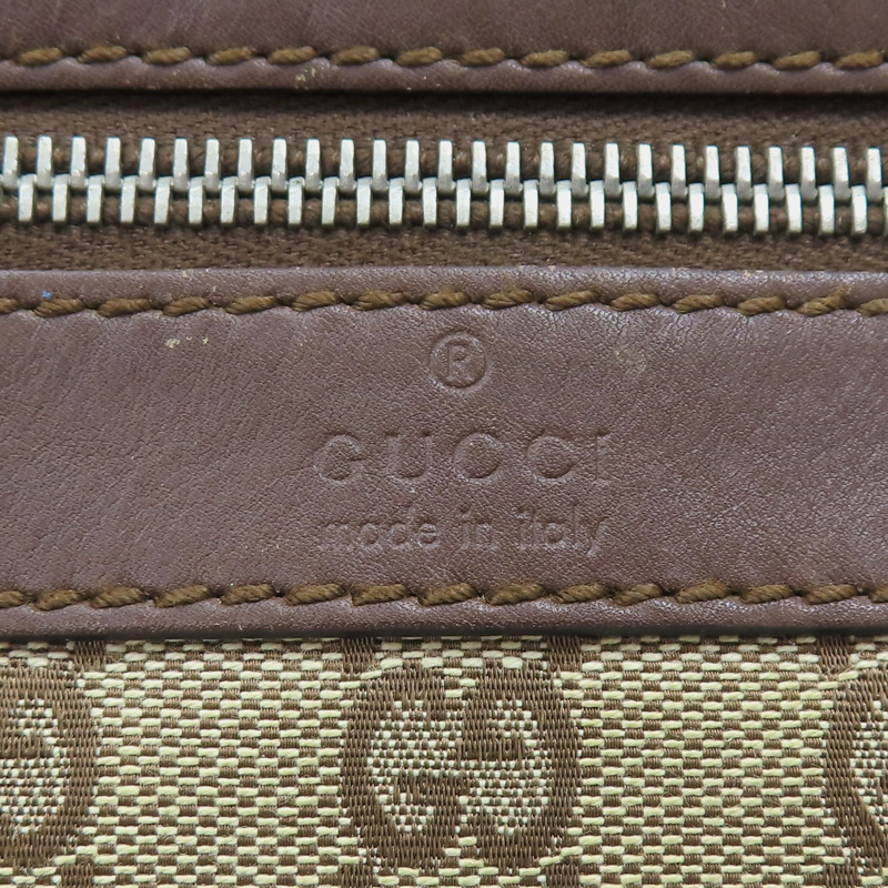 棕色 GG 帆布 牛皮 肩背包【GUCCI 古馳】 92562-6